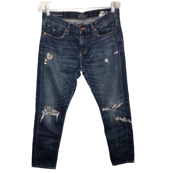 Lucky Brand Denim - #51 LUCKY BRAND Sienna Slim Boyfriend Embroidered Jeans Size 6/28